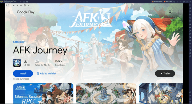 Como jogar AFK Journey no PC com BlueStacks