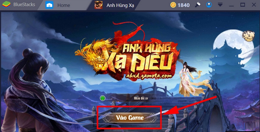 Cách chơi Anh Hùng Xạ Điêu trên máy tính bằng BlueStacks