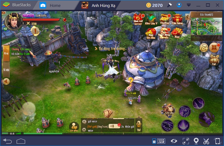 Anh Hùng Xạ Điêu: Hướng dẫn gán phím để chơi tốt nhất trên BlueStacks