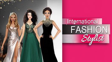 green emerald velvet dress Fashion Stylist: Dress Up Game main image 0