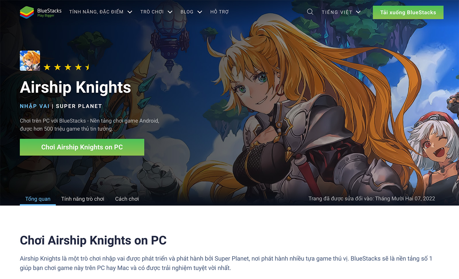 Thám hiểm bầu trời cùng Airship Knights trên PC với BlueStacks