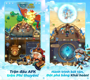 Airship Knights: Game nhập vai nhàn rỗi lái phi thuyền khám phá thế giới