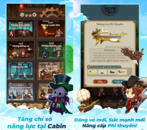 Airship Knights: Game nhập vai nhàn rỗi lái phi thuyền khám phá thế giới