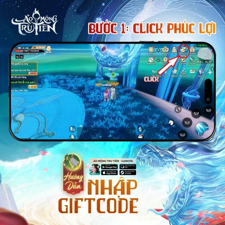 Tổng hợp gift code Ảo Mộng Tru Tiên mừng game ra mắt
