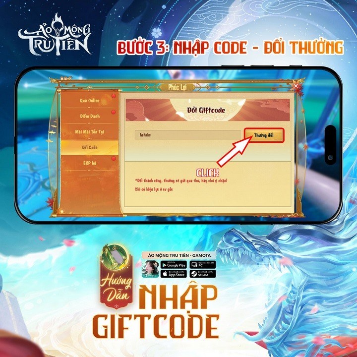 Tổng hợp gift code Ảo Mộng Tru Tiên mừng game ra mắt