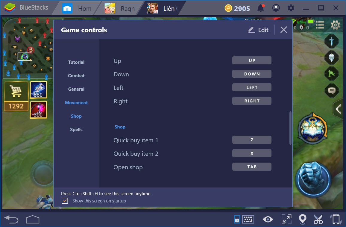 Hướng dẫn thiết lập Game controls khi chơi Liên Quân Mobile với BlueStacks 4