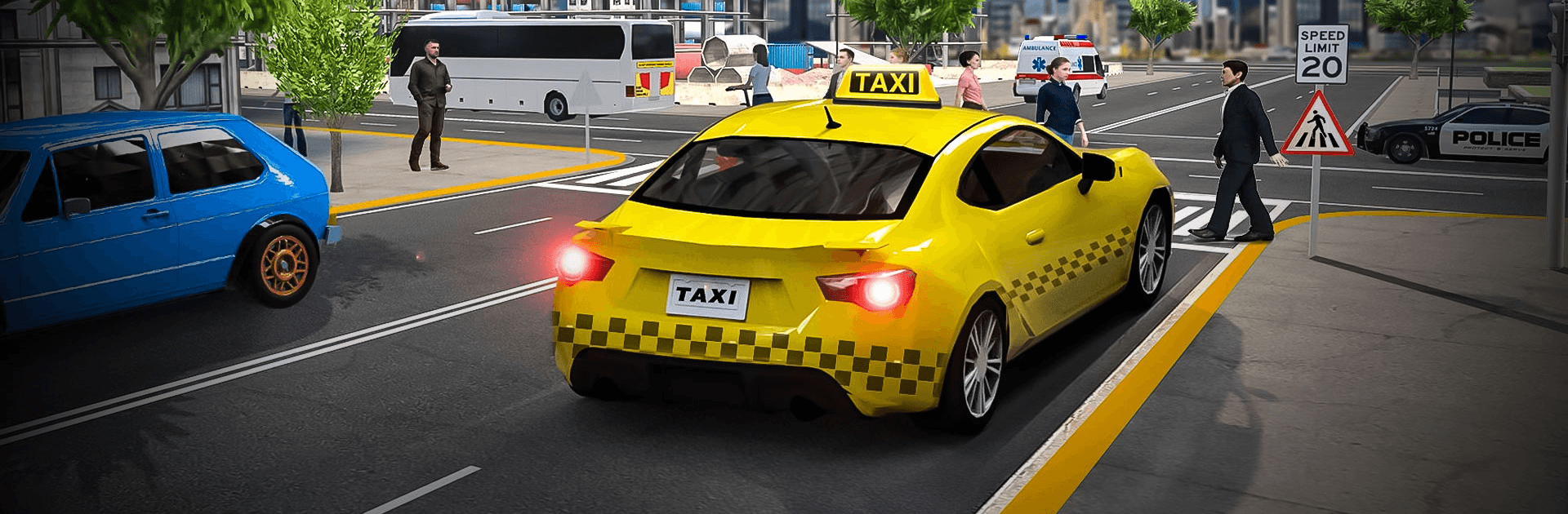 Play Modern City Taxi Car Simulator