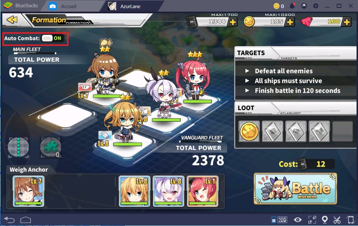 Azur Lane : Comment progresser vite et bien