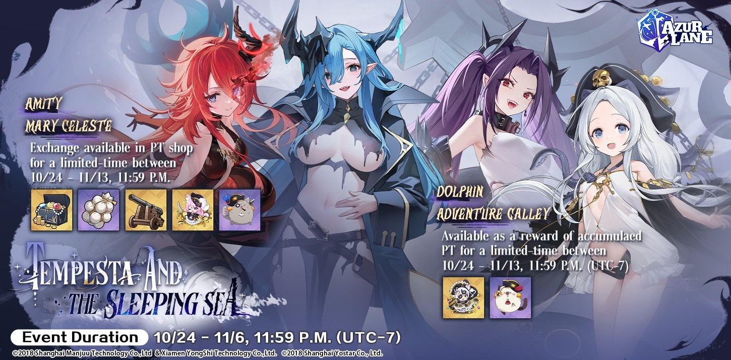 Siap Berlayar! Azur Lane  Rilis Kapal Baru dan Hadiah Spesial dalam Event Terbaru: Tempesta and the Sleeping Sea