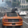 Driving Muscle Car Mustang GT