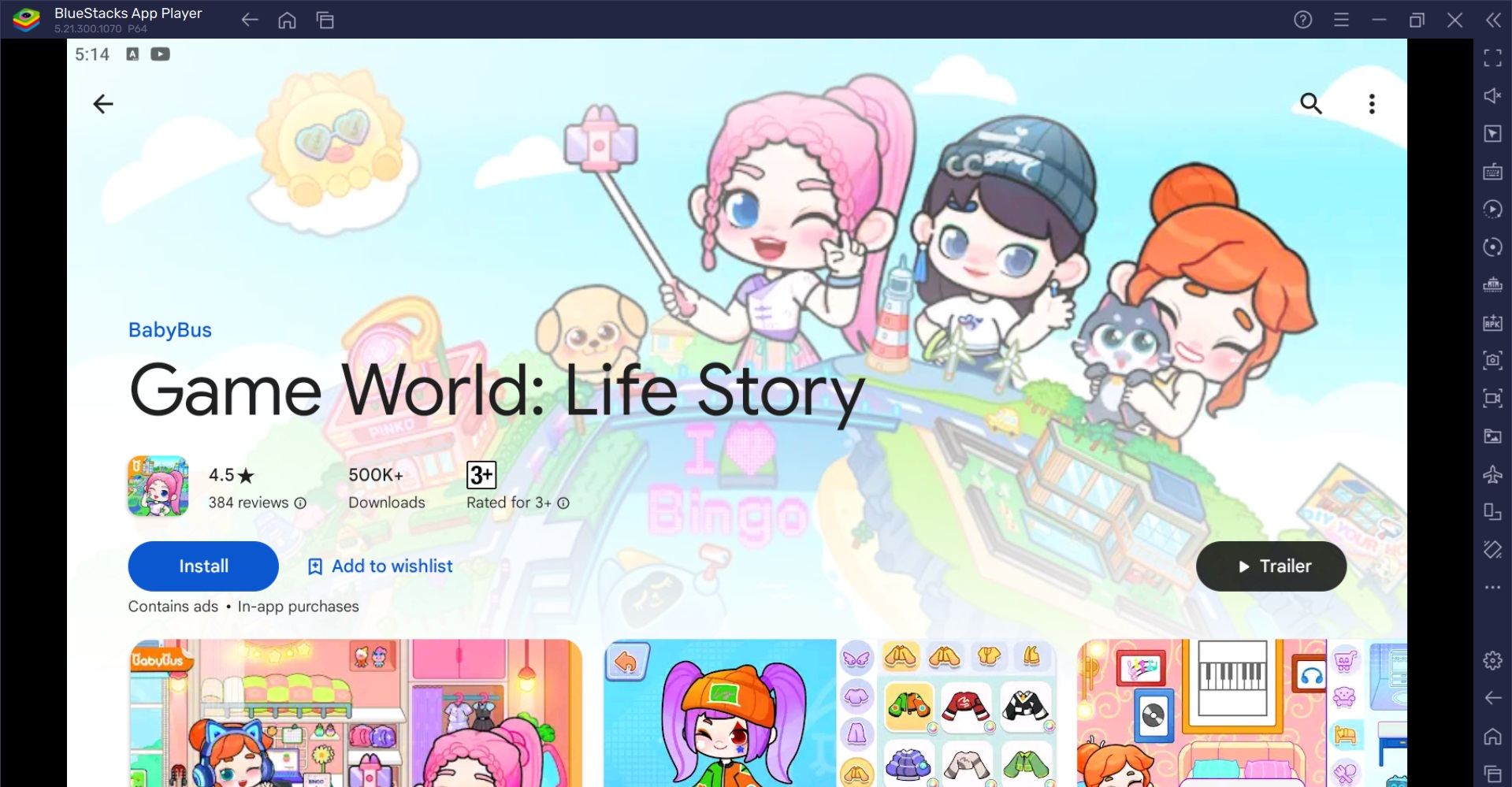 How to Play Game World: Life Story on PC with BlueStacks