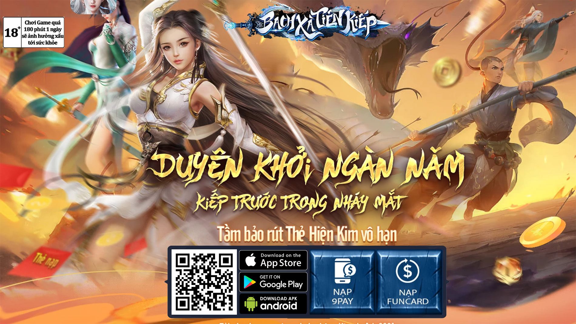 Bạch Xà Tiên Kiếp: Game mobile mới dựa theo truyền thuyết Bạch Xà Truyện