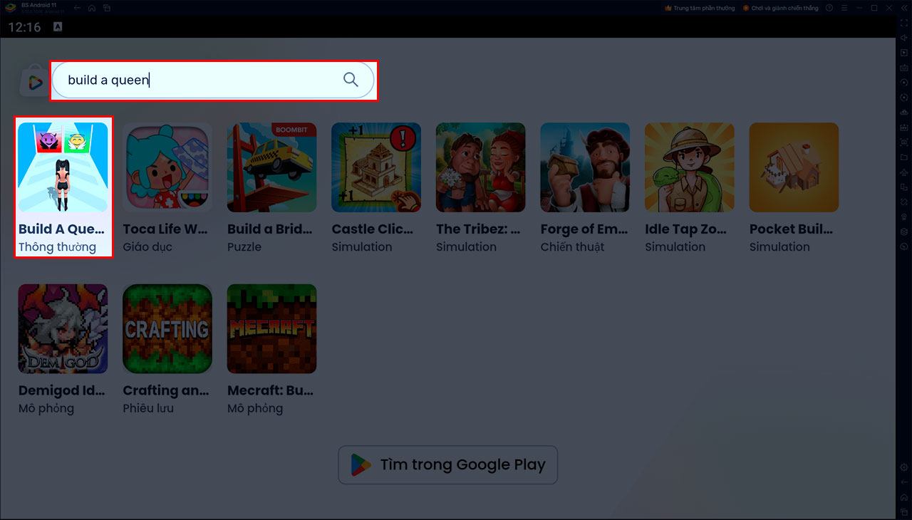 Chơi Build A Queen trên PC với BlueStacks