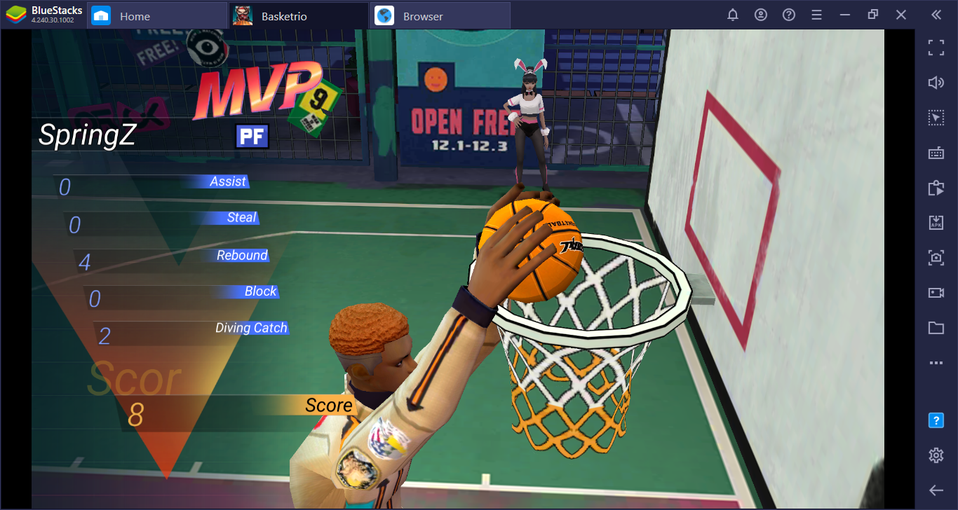 Basketrio untuk PC - Cara Memainkan Game Bola Basket Mobile yang Luar Biasa ini di PC