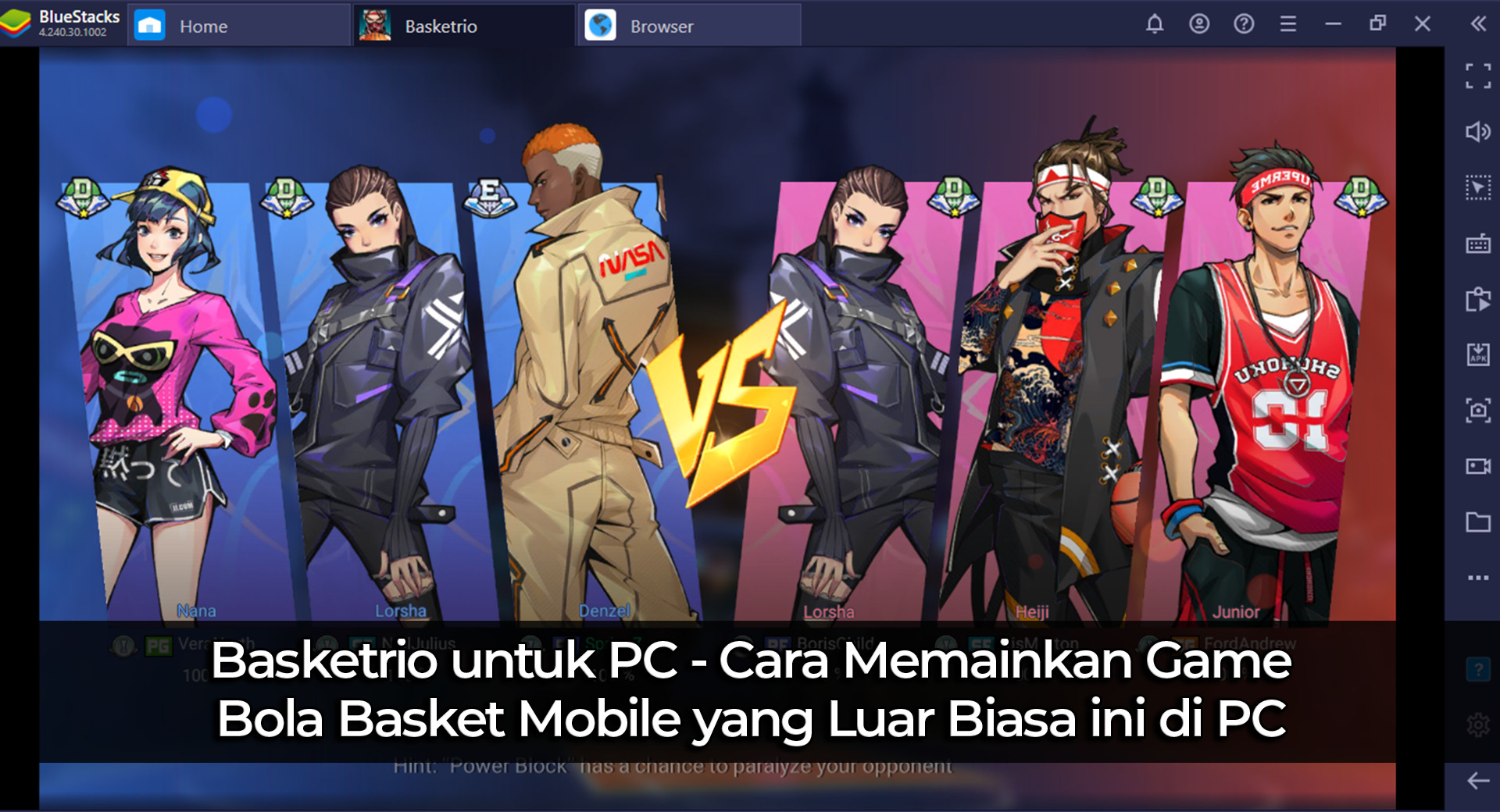 Basketrio untuk PC – Cara Memainkan Game Bola Basket Mobile yang Luar Biasa ini di PC