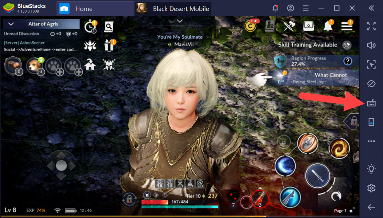 Trở thành cao thủ PvP trong Black Desert Mobile với Game Controls