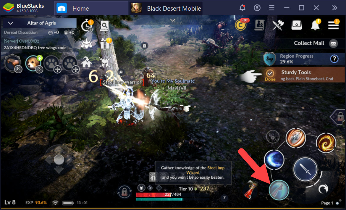 Hệ thống chiến binh thần thánh trong Black Desert Mobile