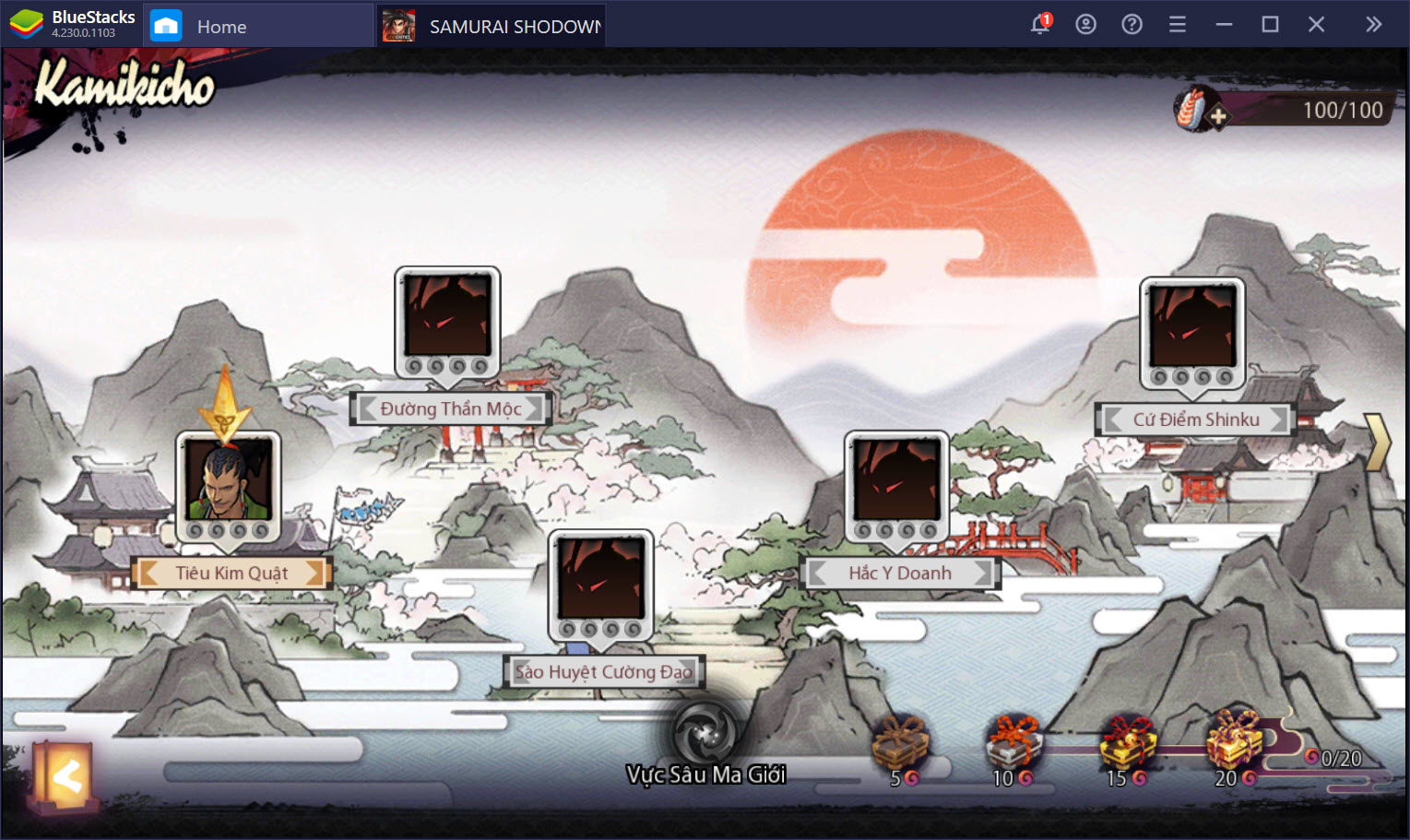 Hóa thân võ sĩ đạo cùng SAMURAI SHODOWN: The Legend of Samurai cùng BlueStacks