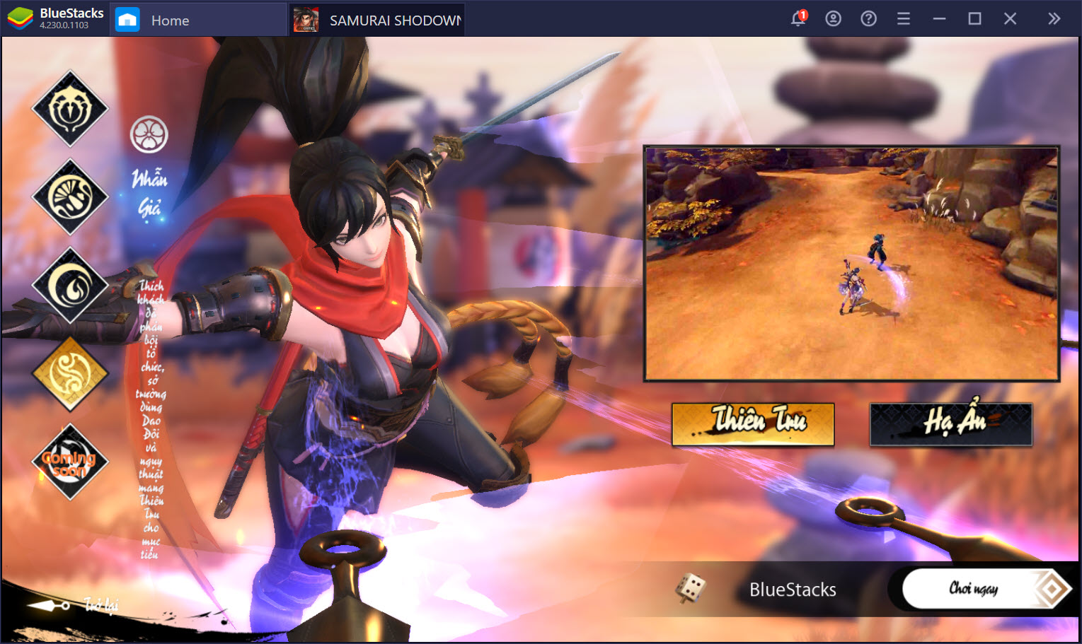 Hóa thân võ sĩ đạo cùng SAMURAI SHODOWN: The Legend of Samurai cùng BlueStacks