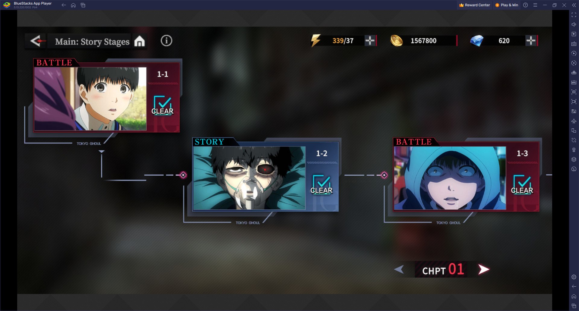 How to Play Tokyo Ghoul: Break the Chains on PC or Mac with BlueStacks