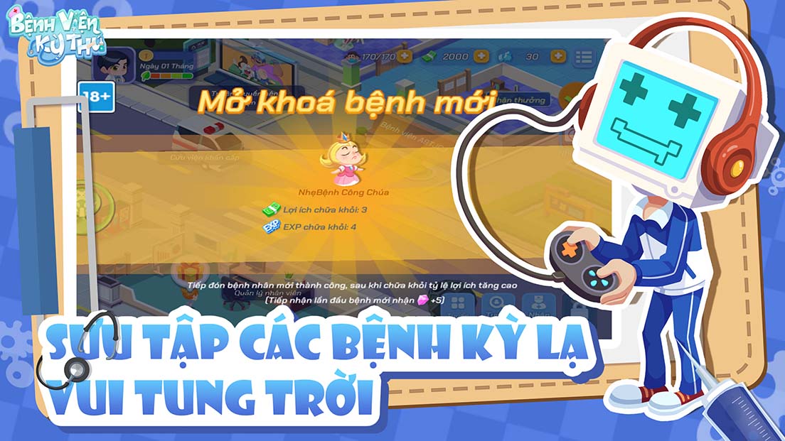 Bệnh Viện Kỳ Thú: Tựa game mobile mô phỏng quản lý bệnh viện mở đăng ký trước