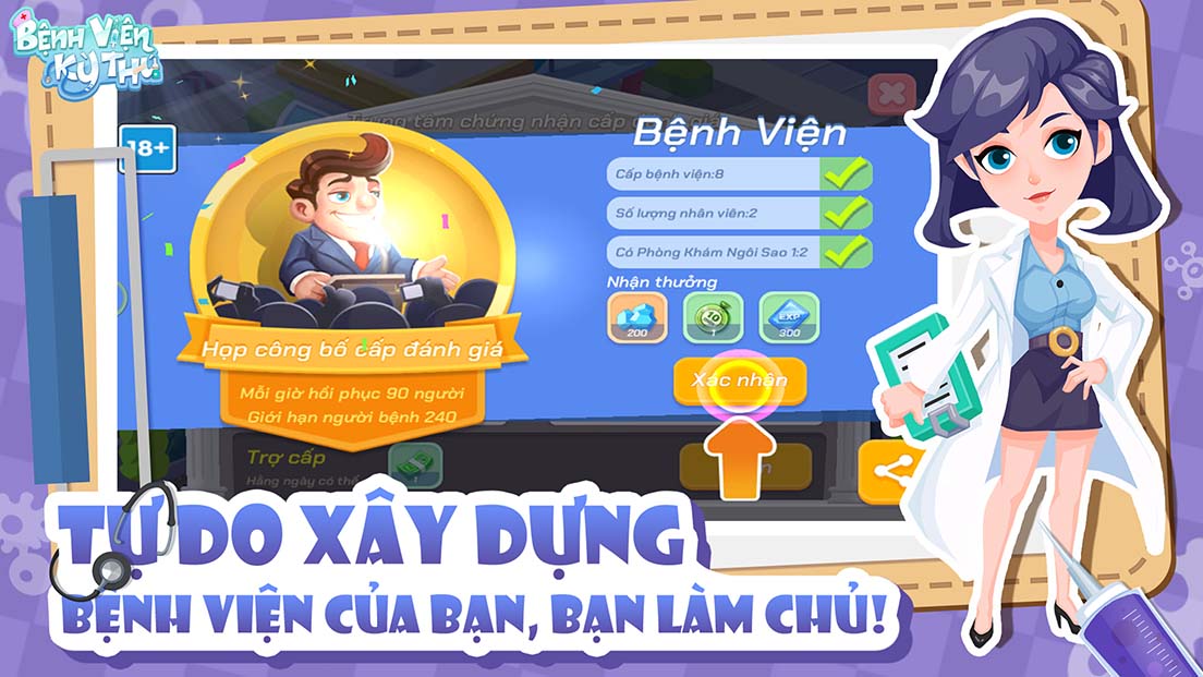 Bệnh Viện Kỳ Thú: Tựa game mobile mô phỏng quản lý bệnh viện mở đăng ký trước