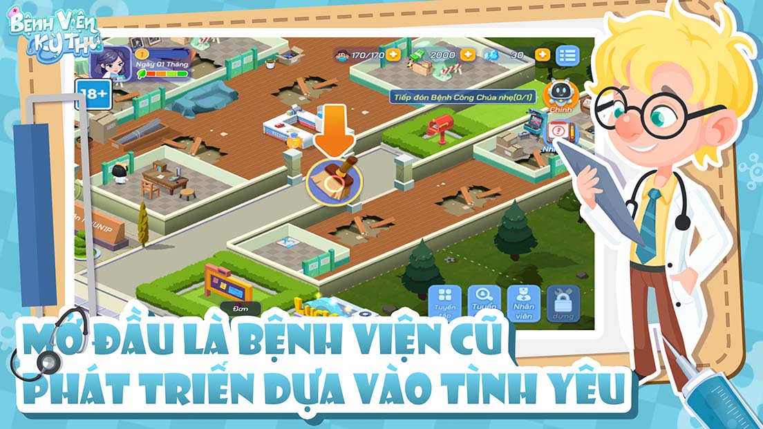 Bệnh Viện Kỳ Thú: Tựa game mobile mô phỏng quản lý bệnh viện mở đăng ký trước