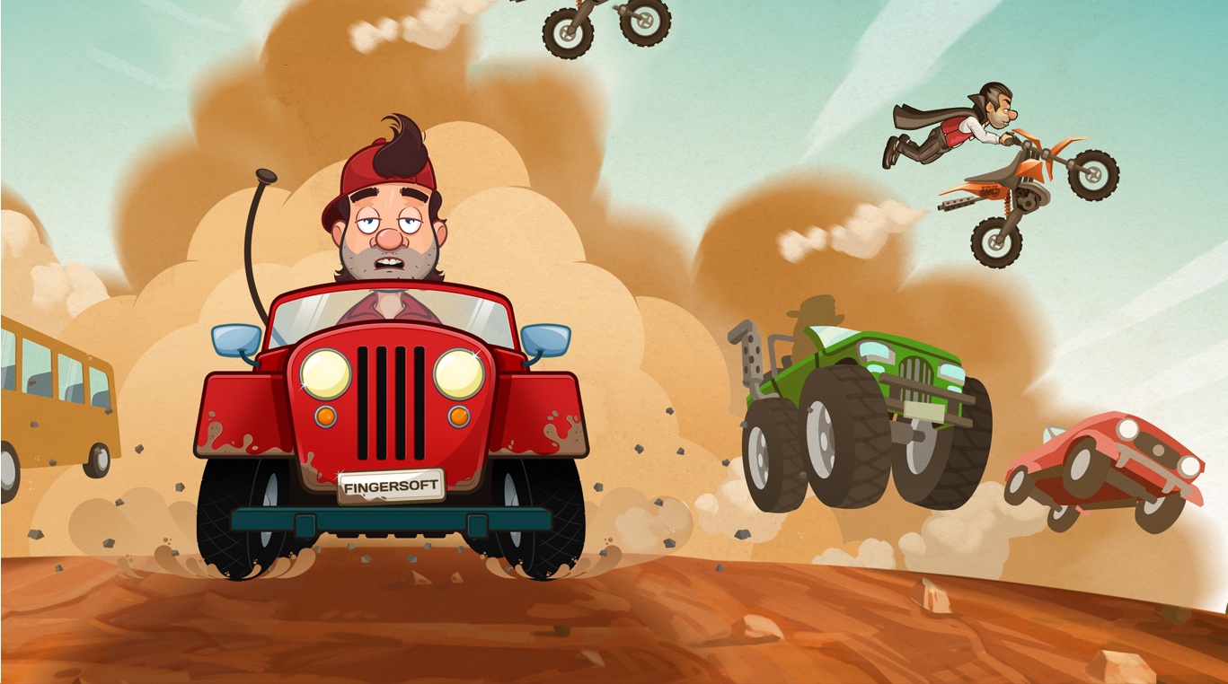 Скачать и играть в Hill Climb Racing 2 на ПК или Mac с (Эмулятор)