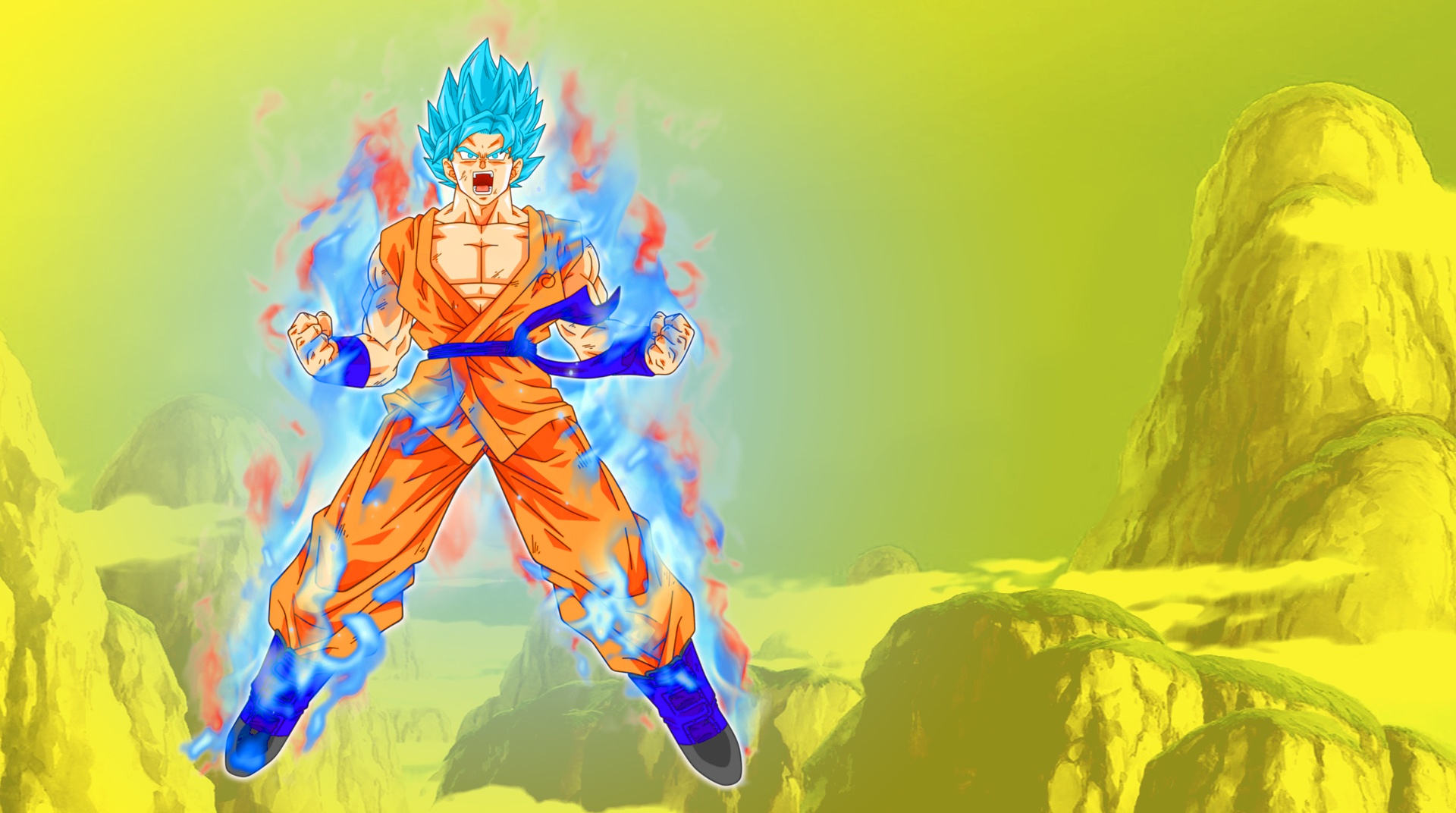 Goku Saiyan Battle