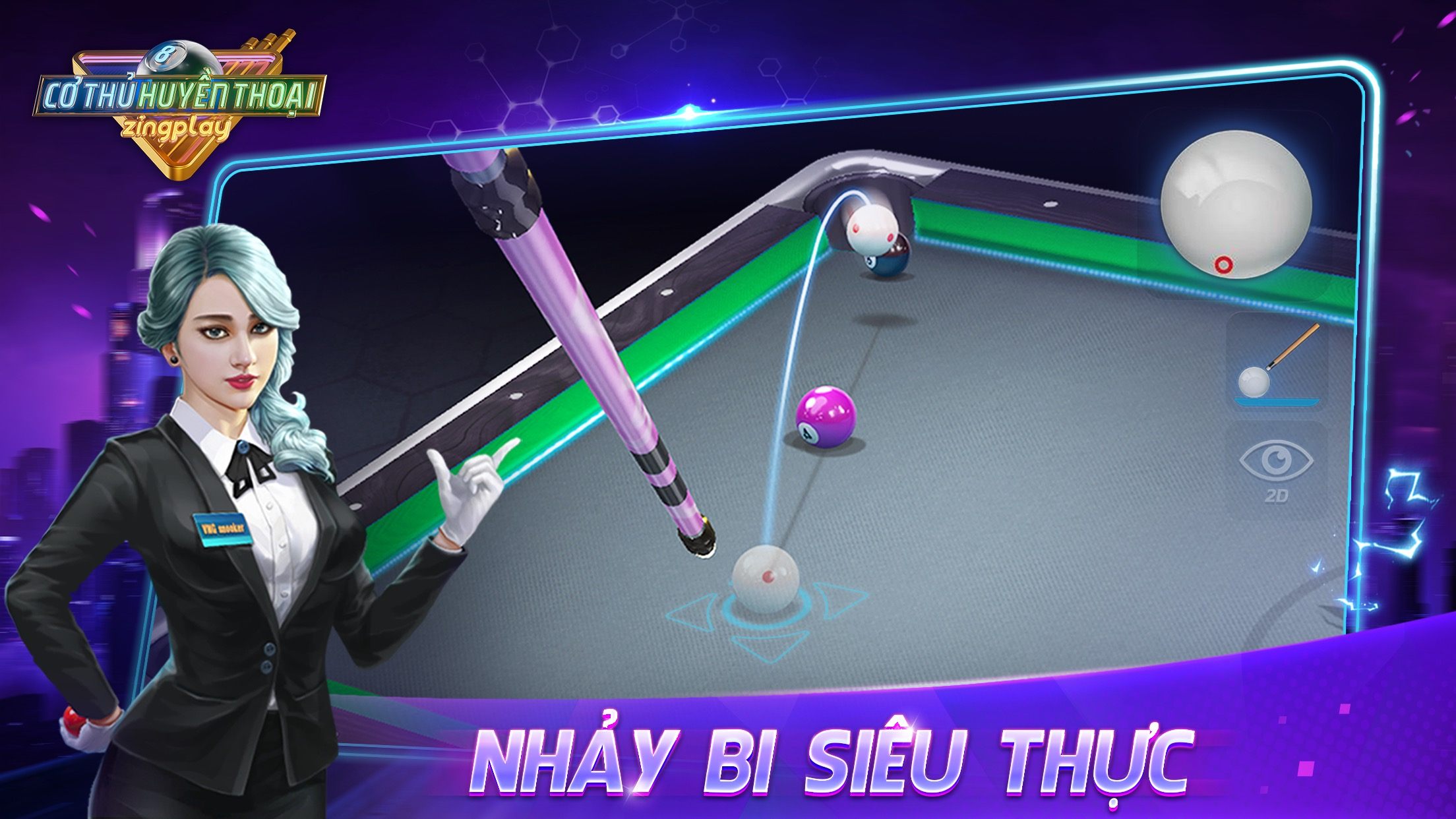 Bida 3D: Cơ Thủ Huyền Thoại, tựa game đến từ ZingPlay chuẩn bị ra mắt