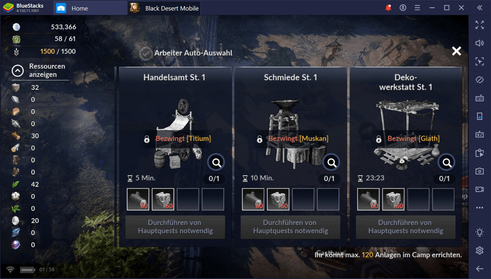 Black Desert Mobile: Ein Guide zu Ressourcen und Farming