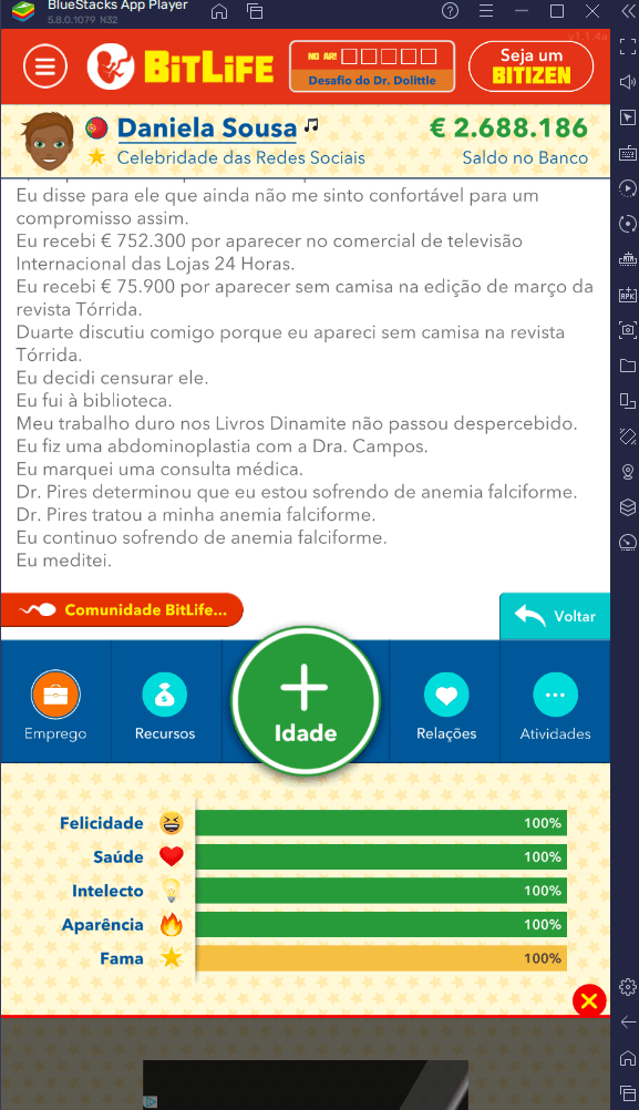 Como se tornar famoso em BitLife BR – Simulação de vida