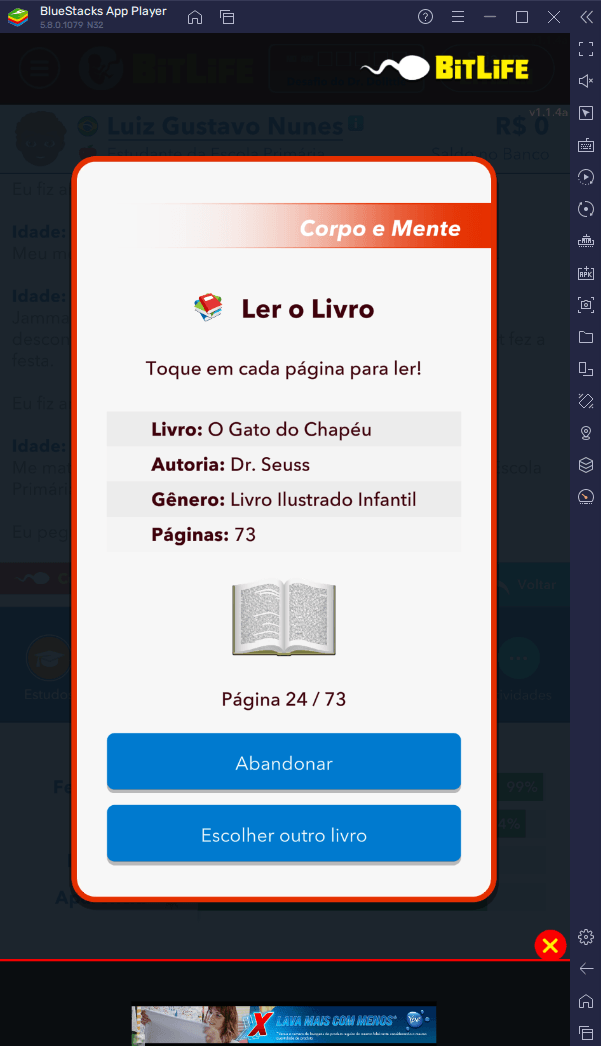 Ferramentas BlueStacks para você ser quem quiser em BitLife BR – Simulação de vida