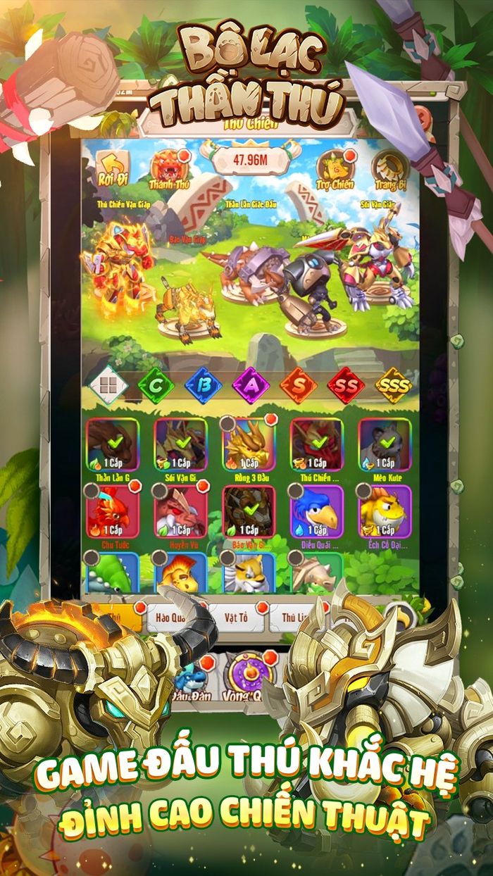 Bộ Lạc Thần Thú, tựa game cho người chơi nhập vai vào các Thần Thú mạnh mẽ