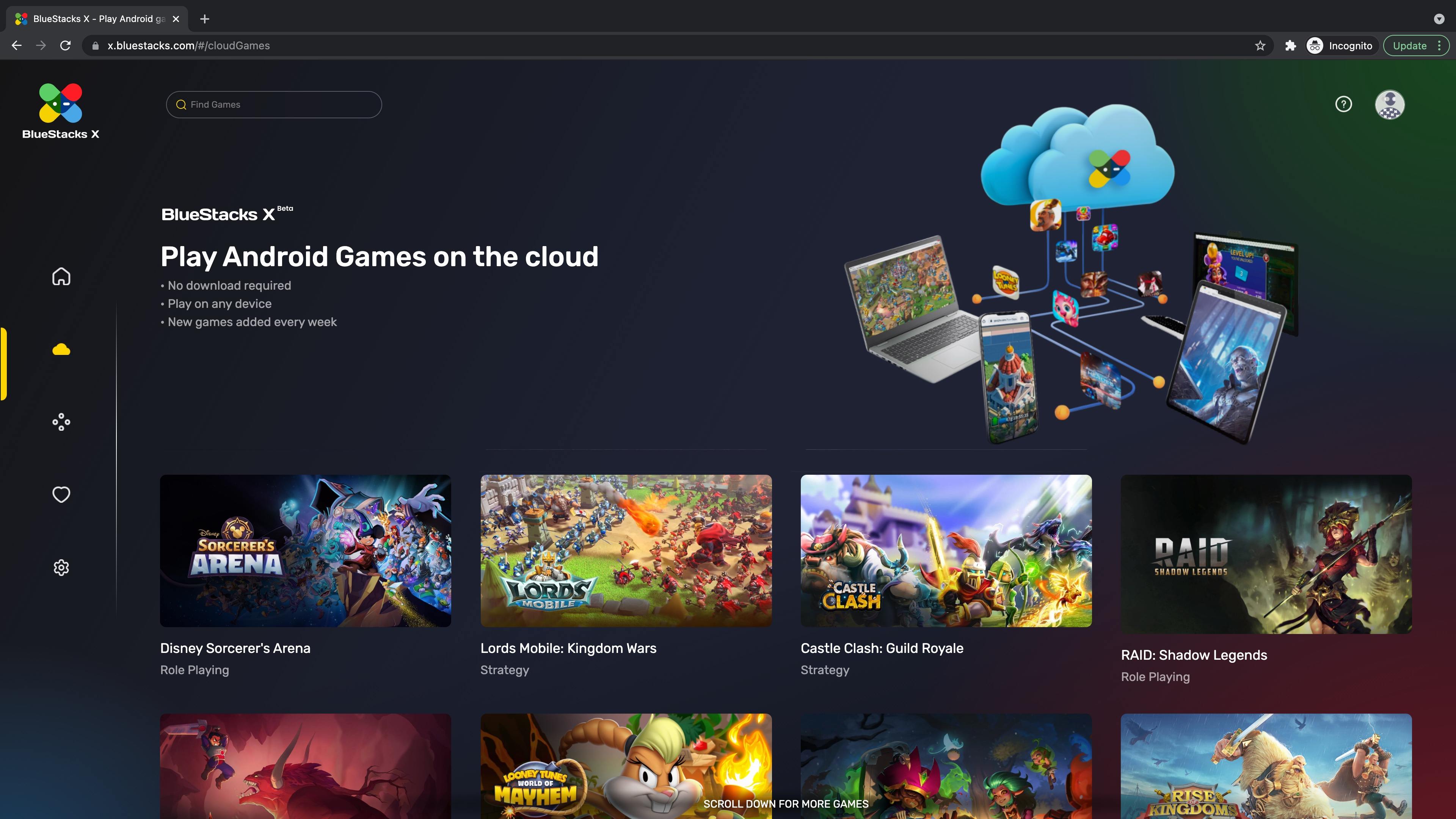 BlueStacks X: Dịch vụ chơi game di động đám mây đầu tiên trên thế giới