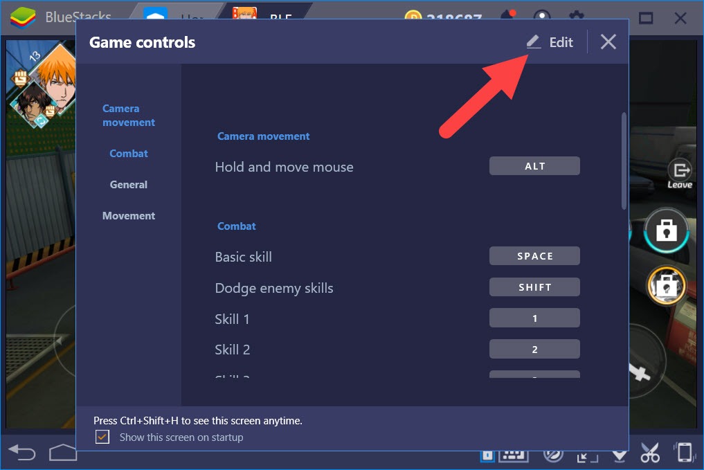 Thiết lập Game Controls khi chơi BLEACH Mobile 3D với BlueStacks