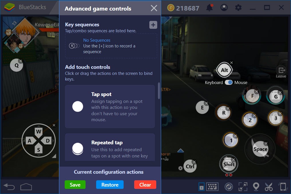 Thiết lập Game Controls khi chơi BLEACH Mobile 3D với BlueStacks