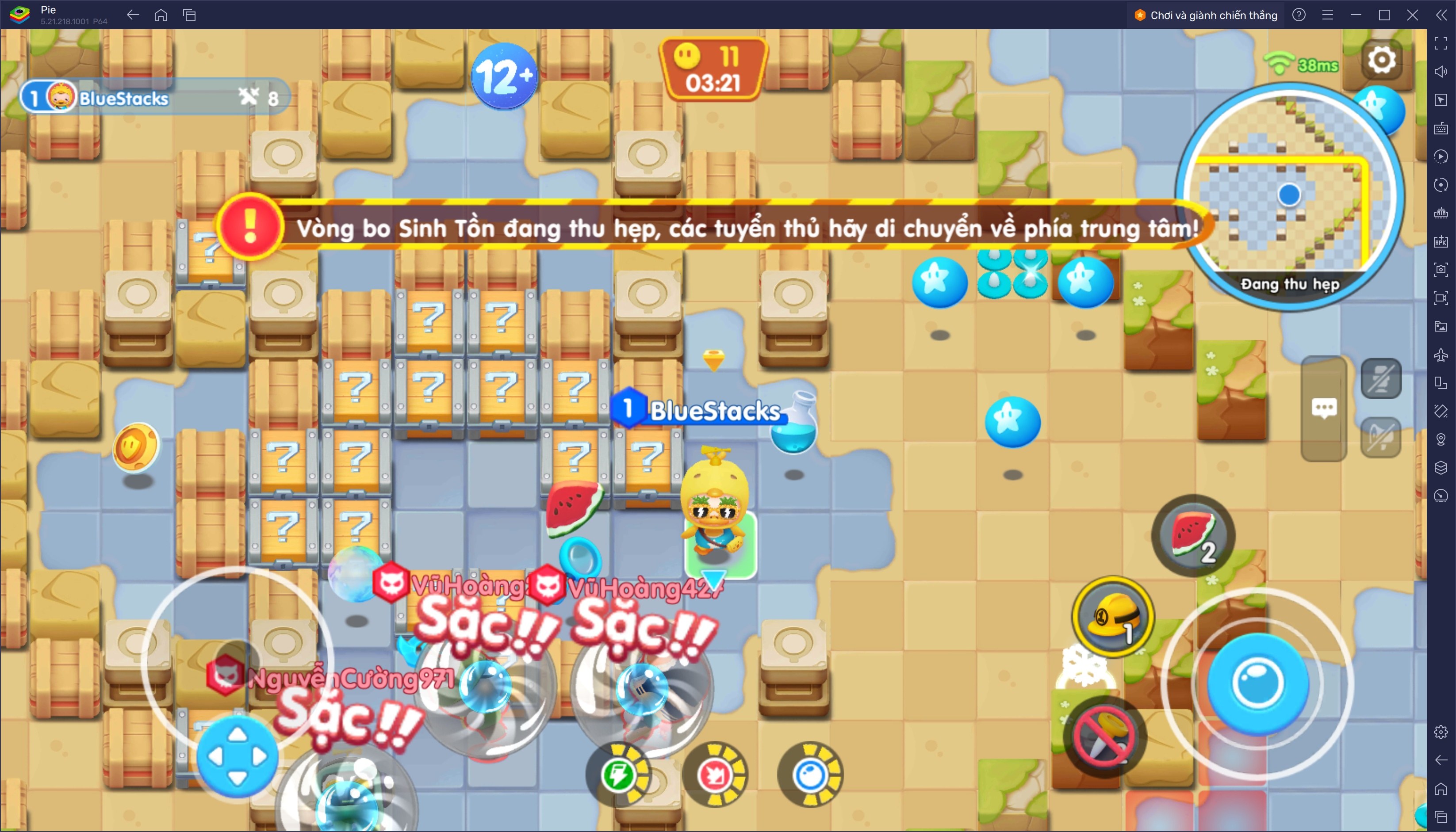 Hướng dẫn game thủ mới chơi Bomber VNG trên PC với BlueStacks