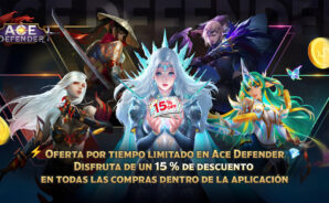 Ace Defender – Descuento masivo del 15% en todas las compras dentro del juego
