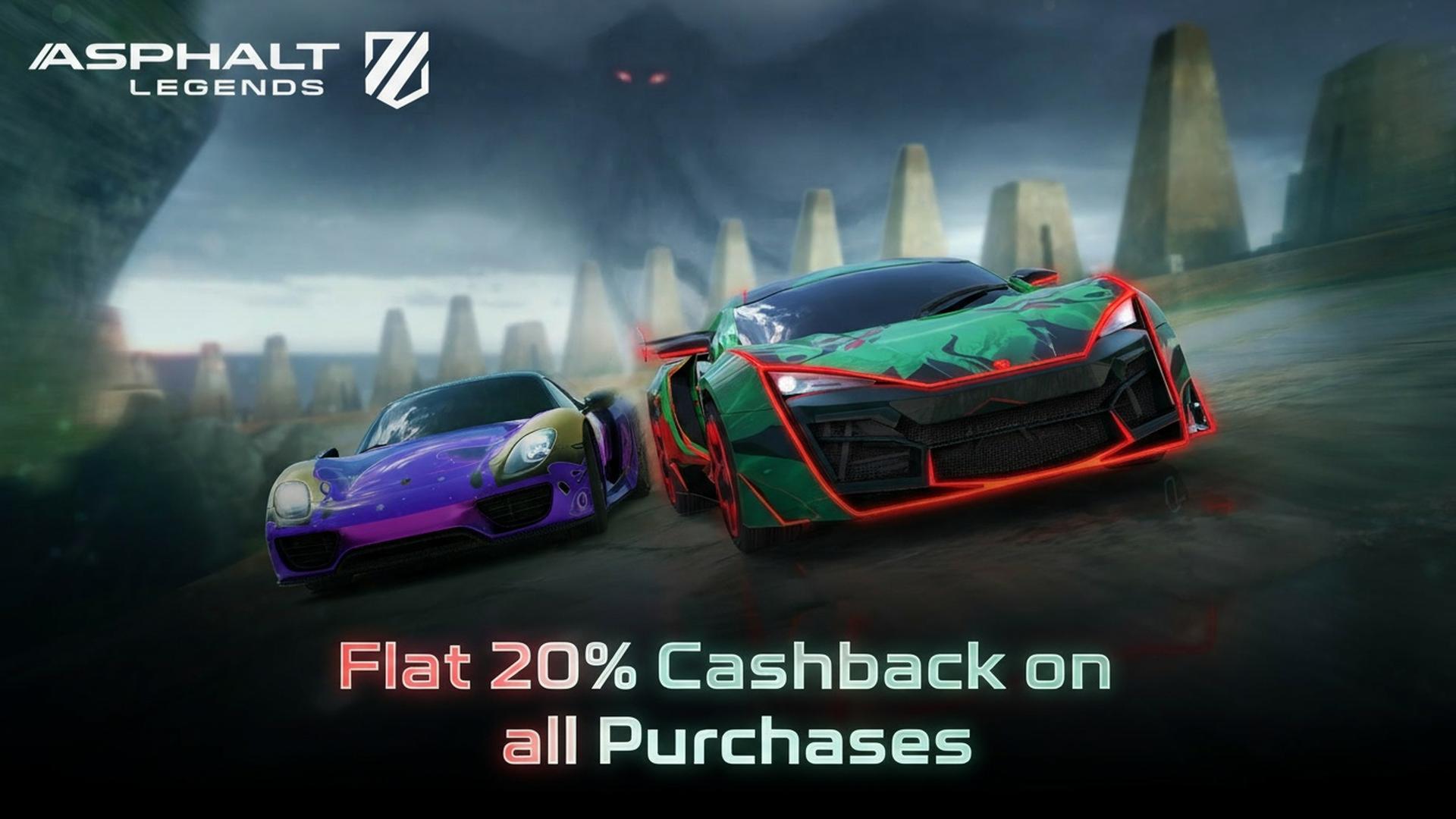 Asphalt Legends: Halloween Event – Race Through the Shadows and Get 20% Cashback!
