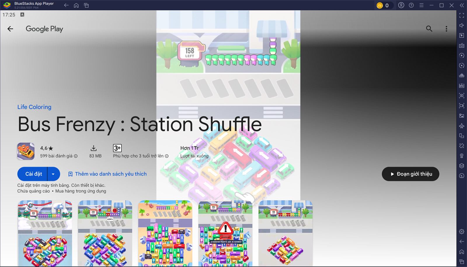 Điều động xe bus đón khách khi chơi Bus Frenzy : Station Shuffle trên PC với BlueStacks