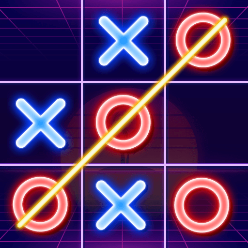 Tic Tac Toe Glow: 2 Player XO