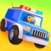 Dinosaur Police Car Games kids