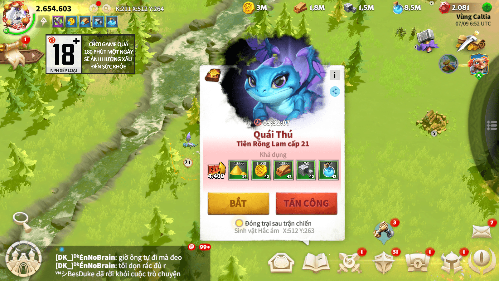 Call of Dragons - Funtap: Hướng dẫn chi tiết về hệ thống thú cưng War Pets