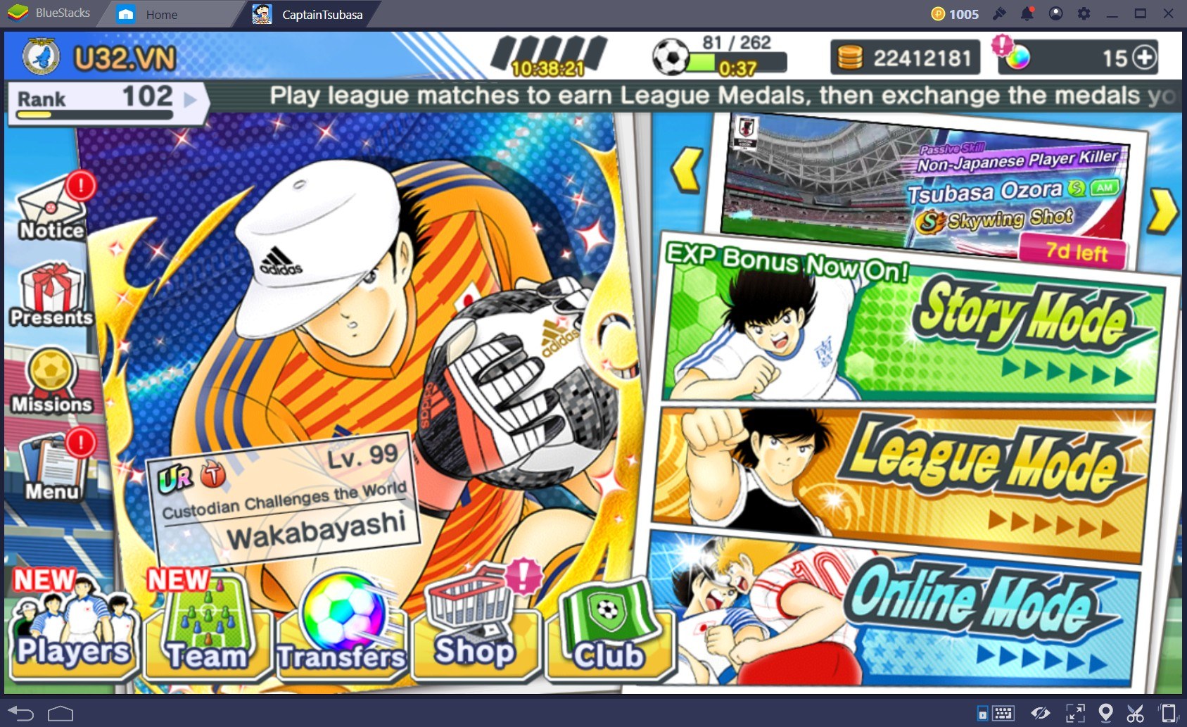 Captain Tsubasa: Dream Team - Game hay mùa World Cup 2018 để chơi cùng BlueStacks