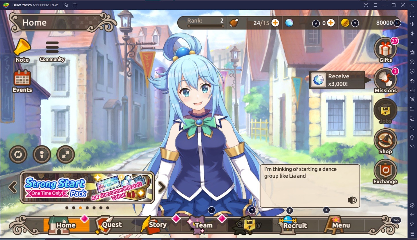 Cara Bermain KonoSuba: Fantastic Days via BlueStacks di PC!