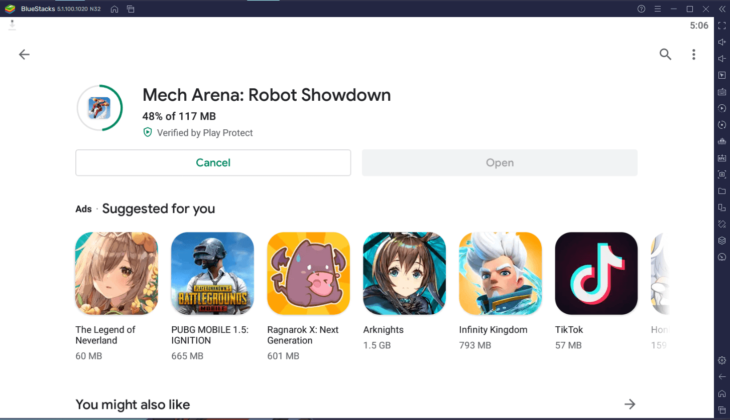 Cara Bermain Mech Arena: Robot Showdown via BlueStacks di PC!