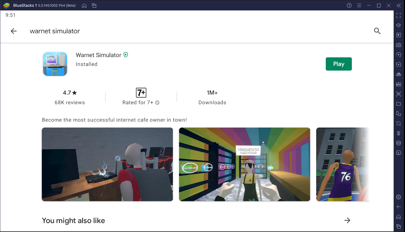 Cara Bermain Warnet Simulator di PC Menggunakan Emulator BlueStacks!