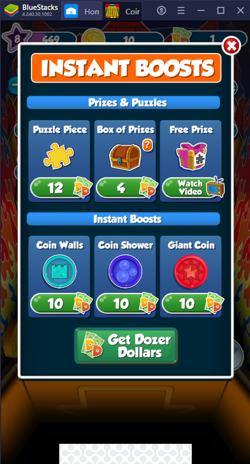 A Beginner’s Guide to Coin Dozer: Sweepstakes on PC