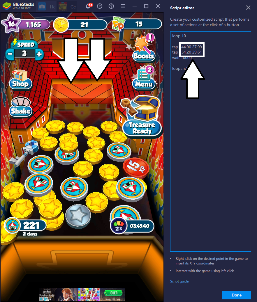 How to Use Scripts & Macros to Play Efficiently Coin Dozer: Sweepstakes